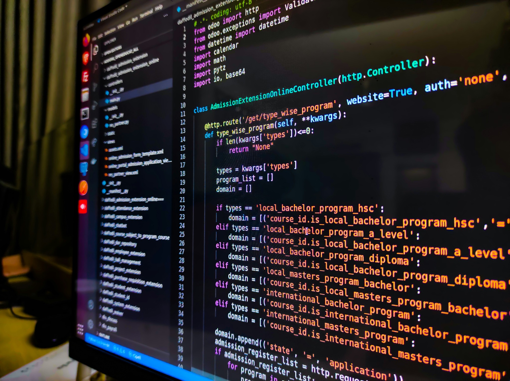Programming setup